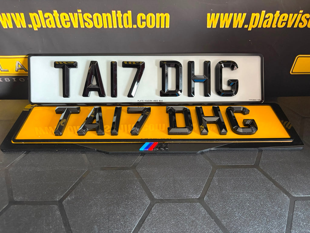 Elite Custom Number Plate Package UK | Premium Plate & Surround Kit | Plate Vision