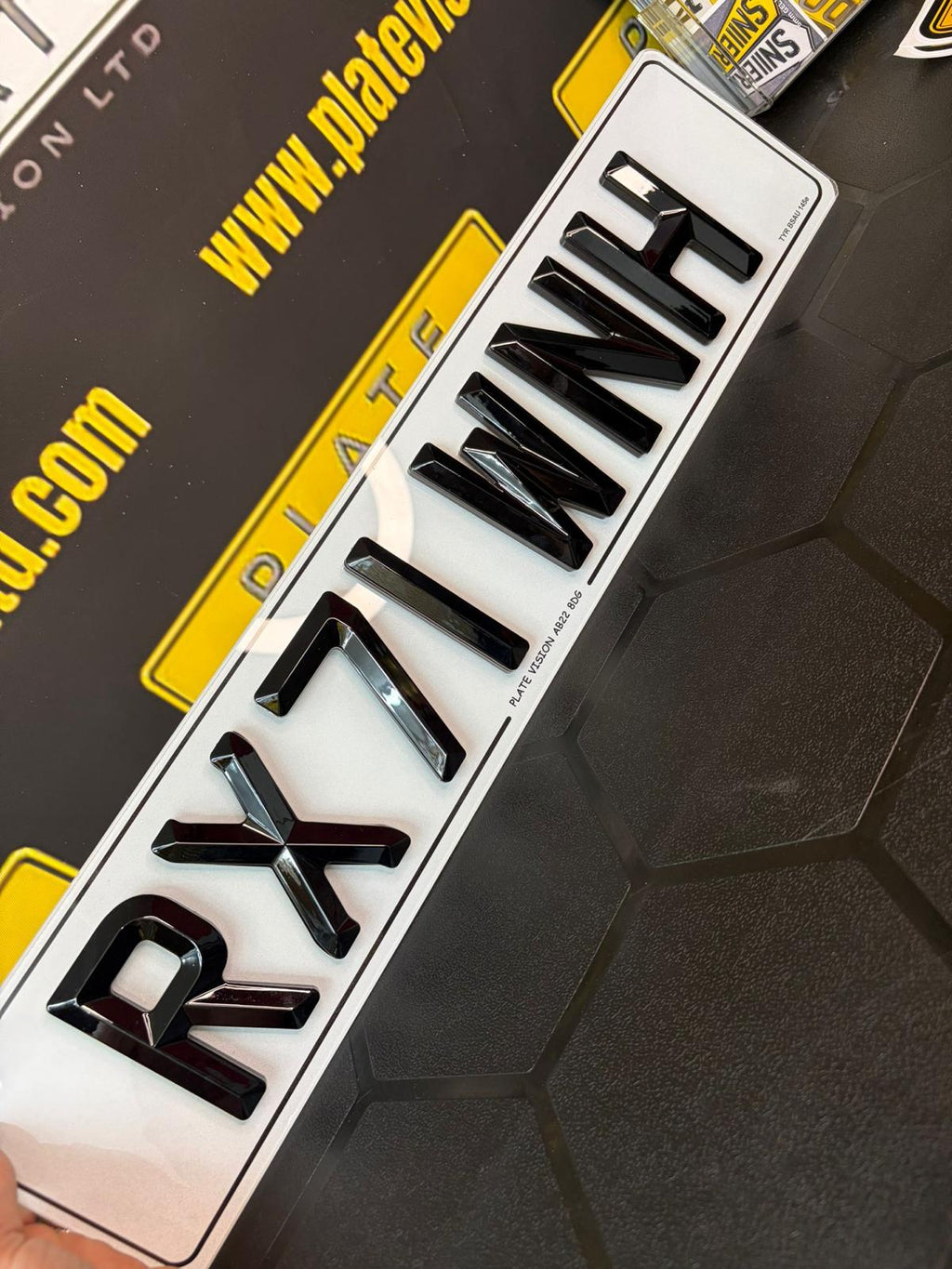 Road Legal 5mm Bevel Number Plates UK | BS AU 145e Compliant | Plate Vision