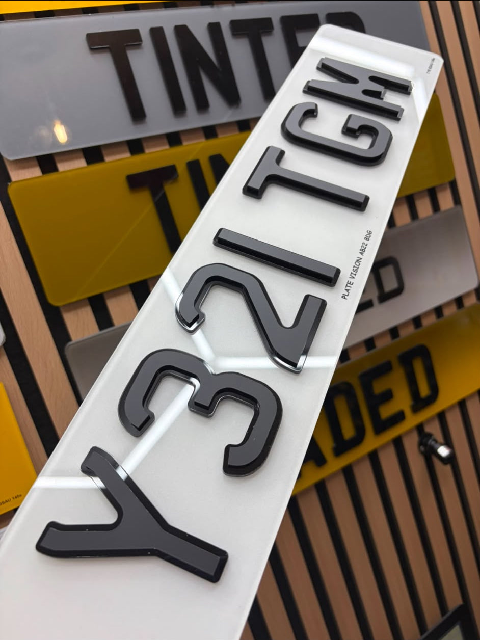 Shadow Number Plates UK | Stealth Road Legal Plates | Plate Vision