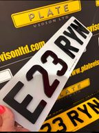 Road Legal 4D 5mm Number Plates UK | DVLA Approved | Plate Vision