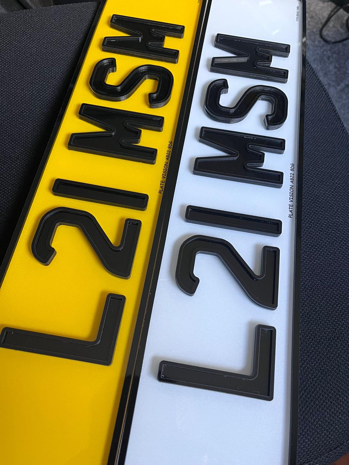 Obsidian X Number Plates UK | Enhanced Road Legal Plates | Plate Vision