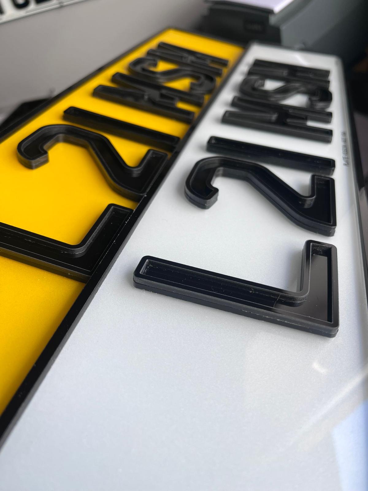 Obsidian X Number Plates UK | Enhanced Road Legal Plates | Plate Vision