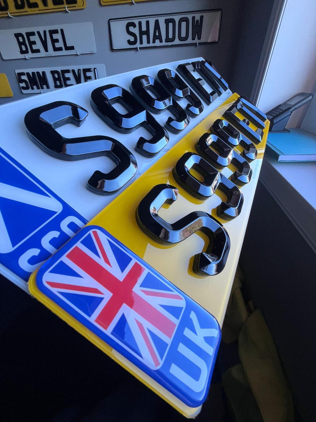 Road Legal 5mm Bevel Number Plates UK | BS AU 145e Compliant | Plate Vision