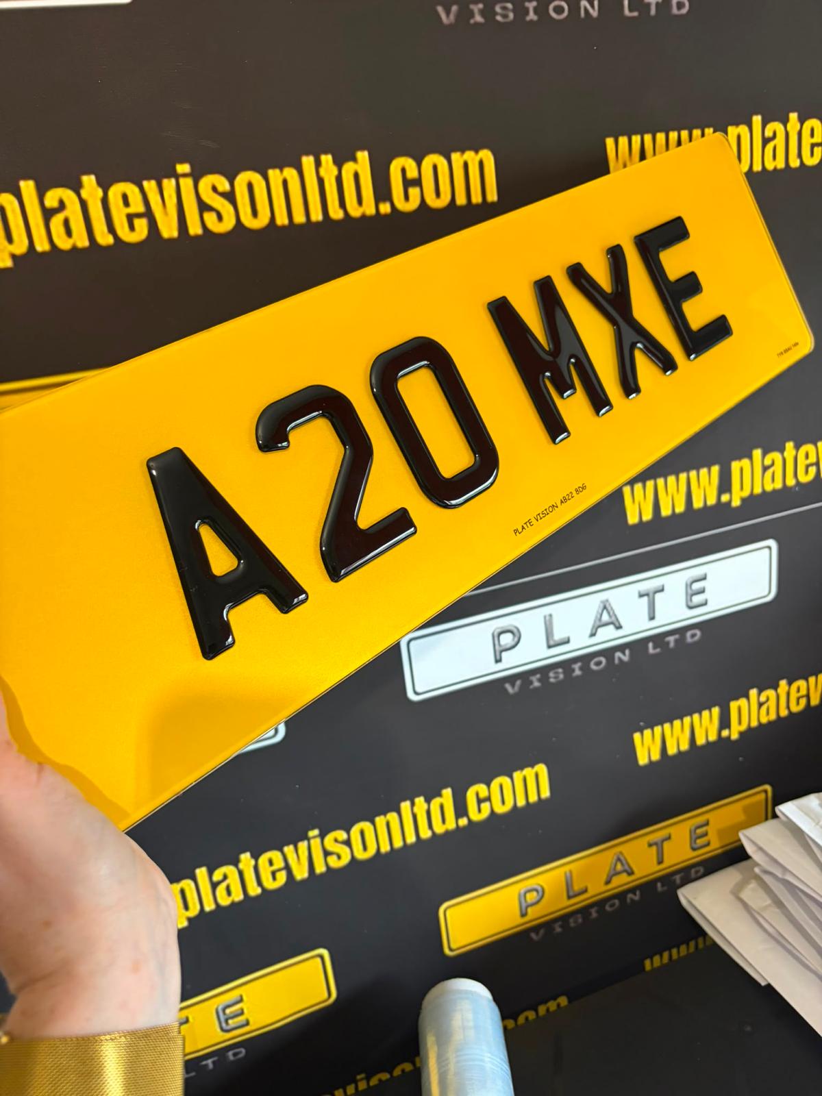 Oversize Road Legal Number Plates UK | OEM Style | Plate Vision
