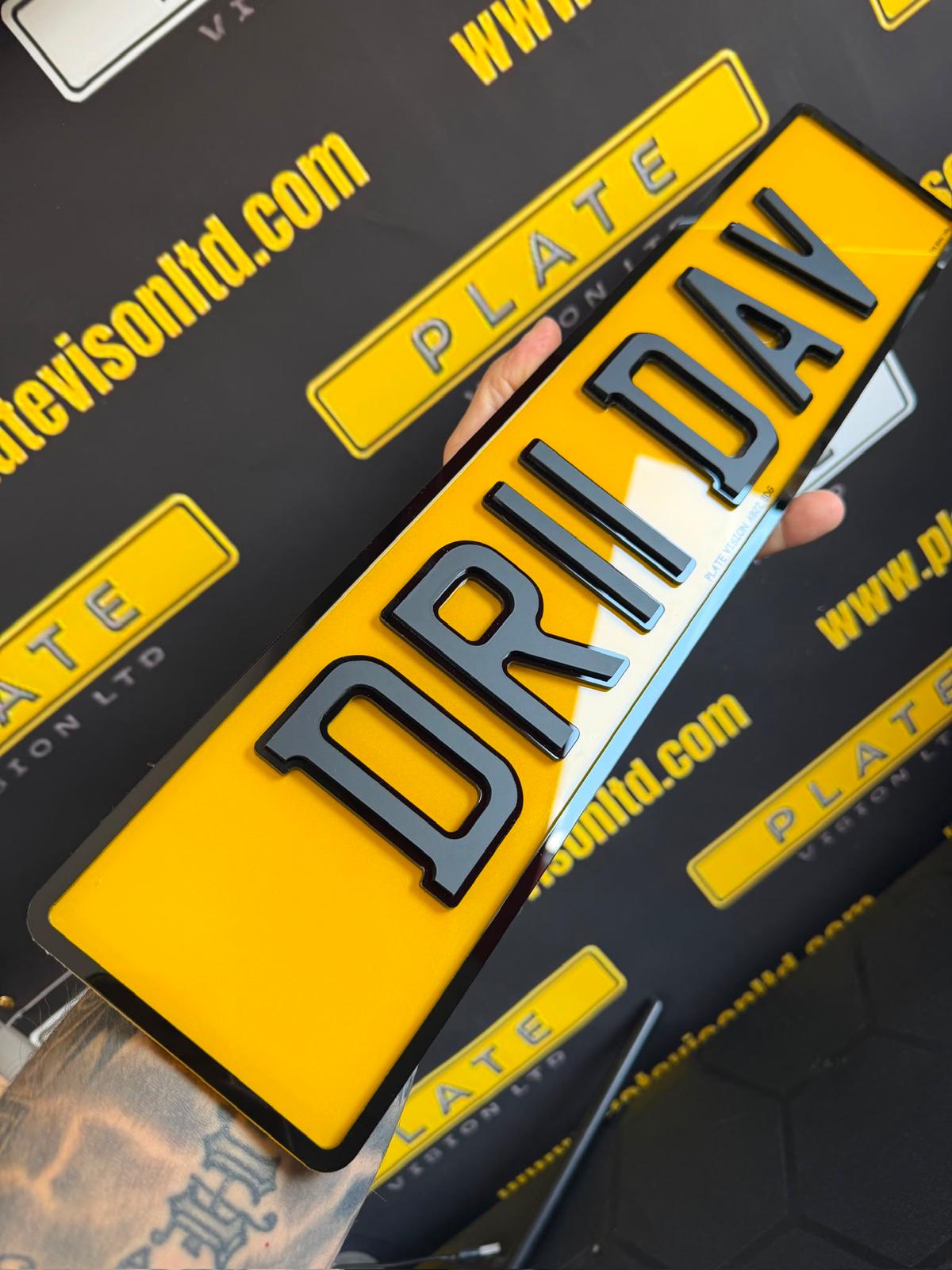 Shadow Number Plates UK | Stealth Road Legal Plates | Plate Vision
