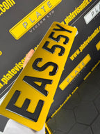 Faded Tint Number Plates UK | Gradient Show Plates (Non Road Legal) | Plate Vision