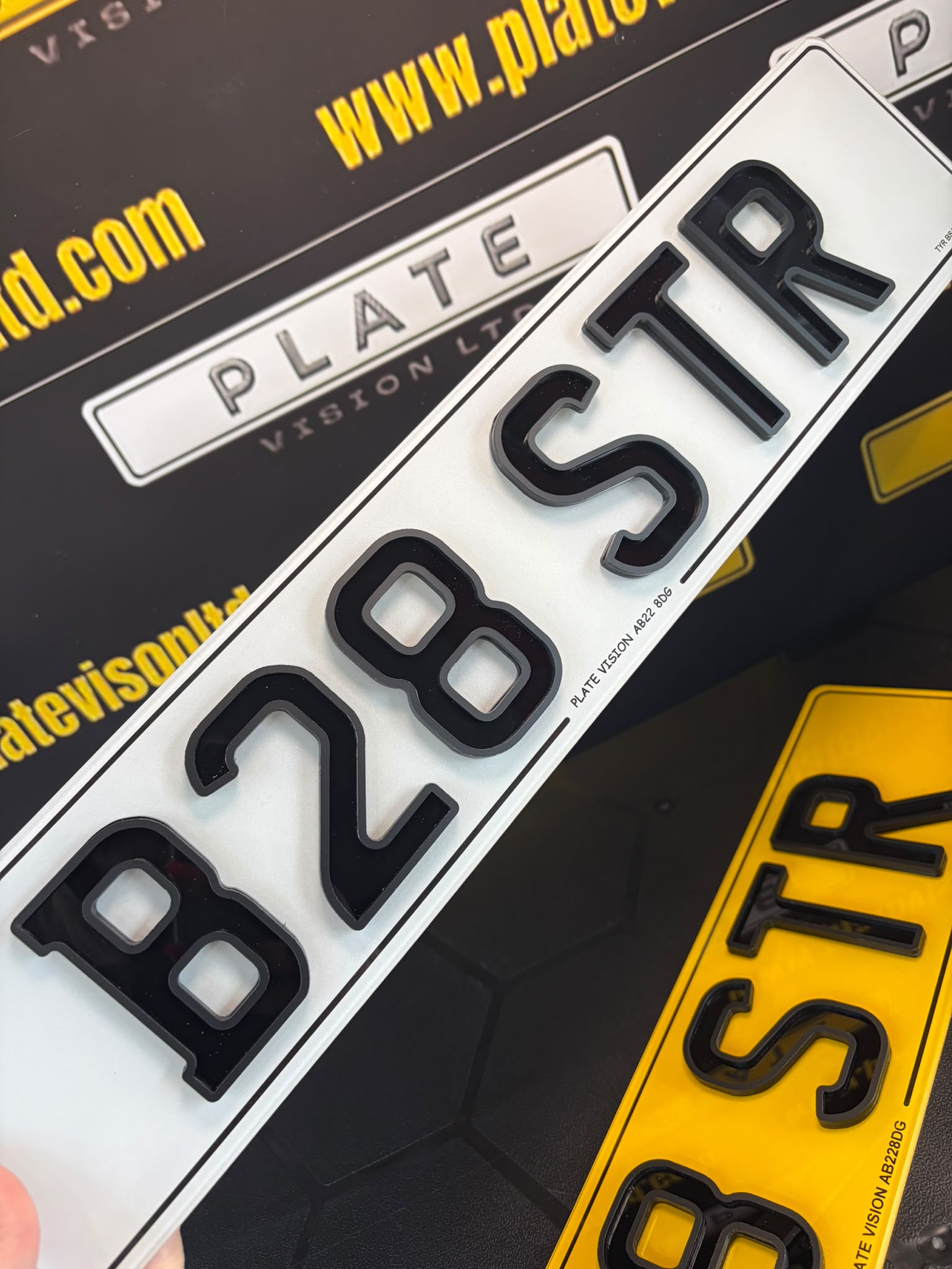 Shadow X Number Plates UK | Bold Stealth Plates | Plate Vision