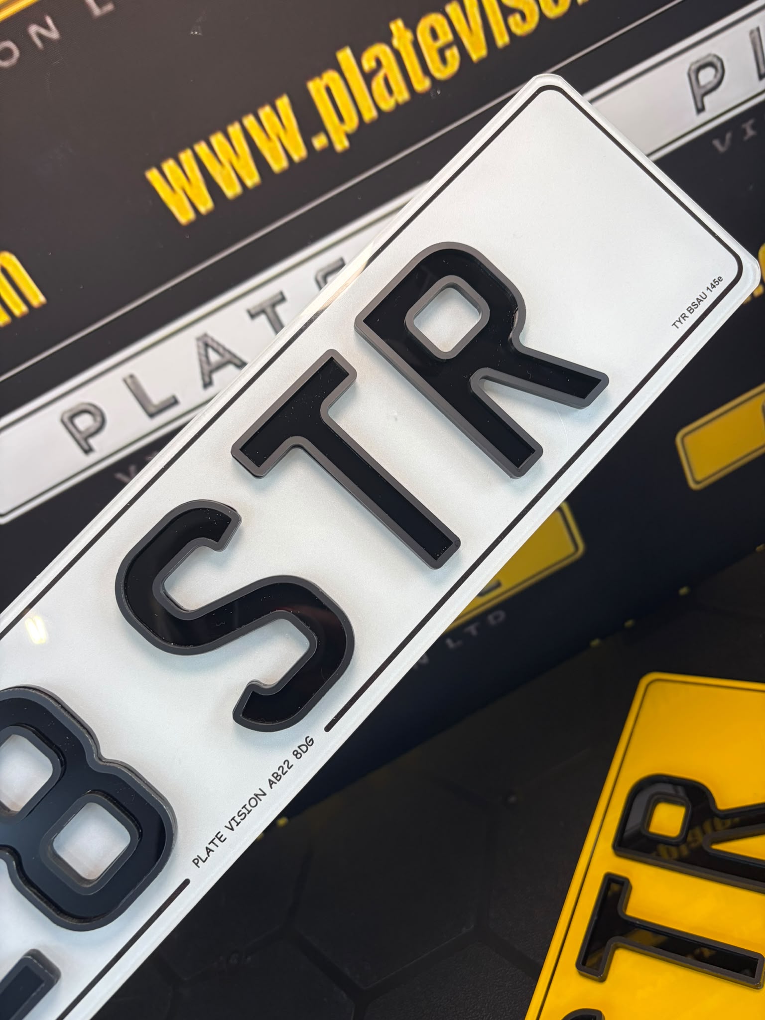 Shadow X Number Plates UK | Bold Stealth Plates | Plate Vision