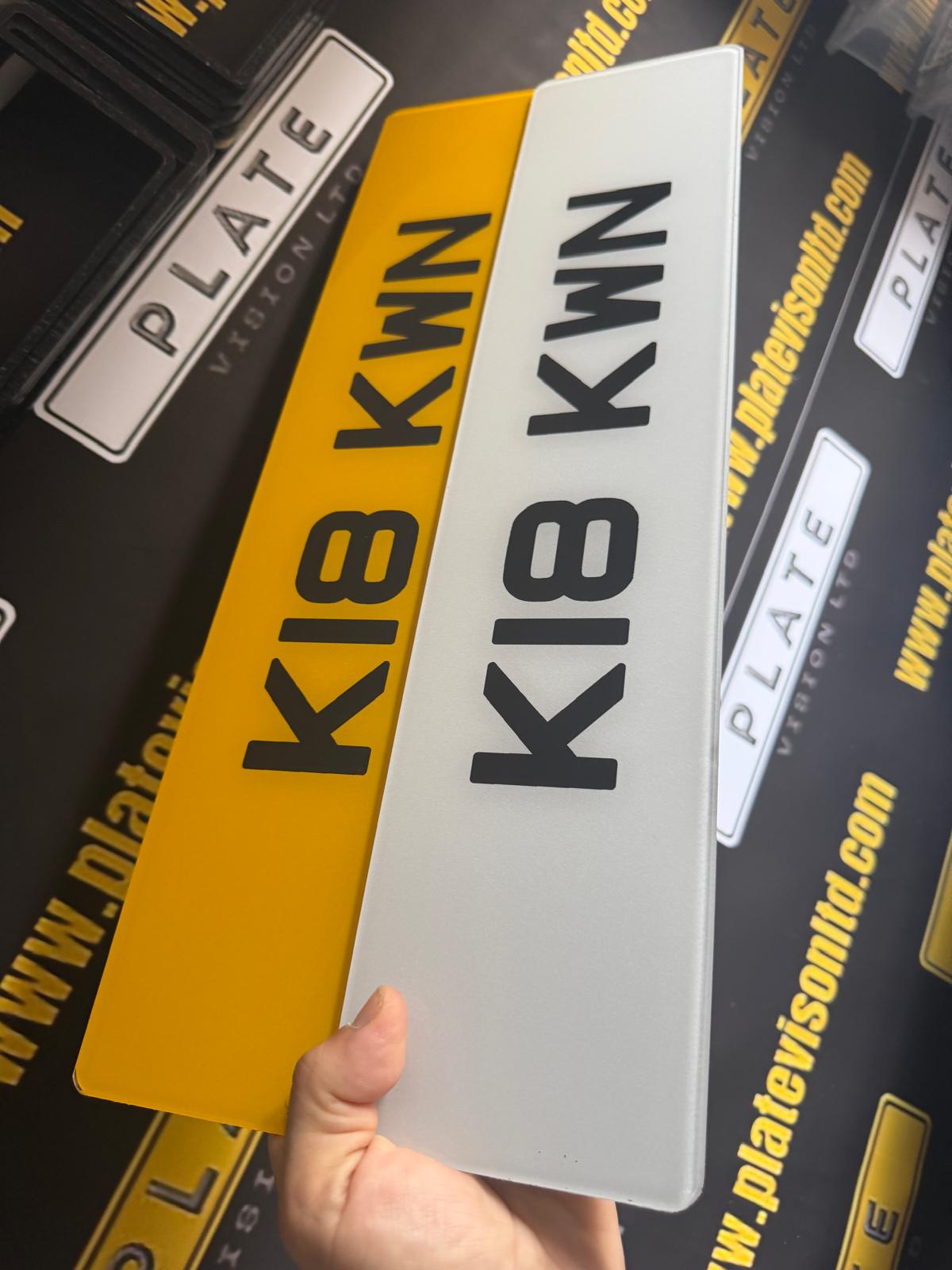 Printed Metro Number Plates UK | Custom Show Plates (Non Road Legal) | Plate Vision