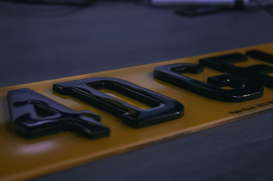 4D 3mm Gel Number Plates