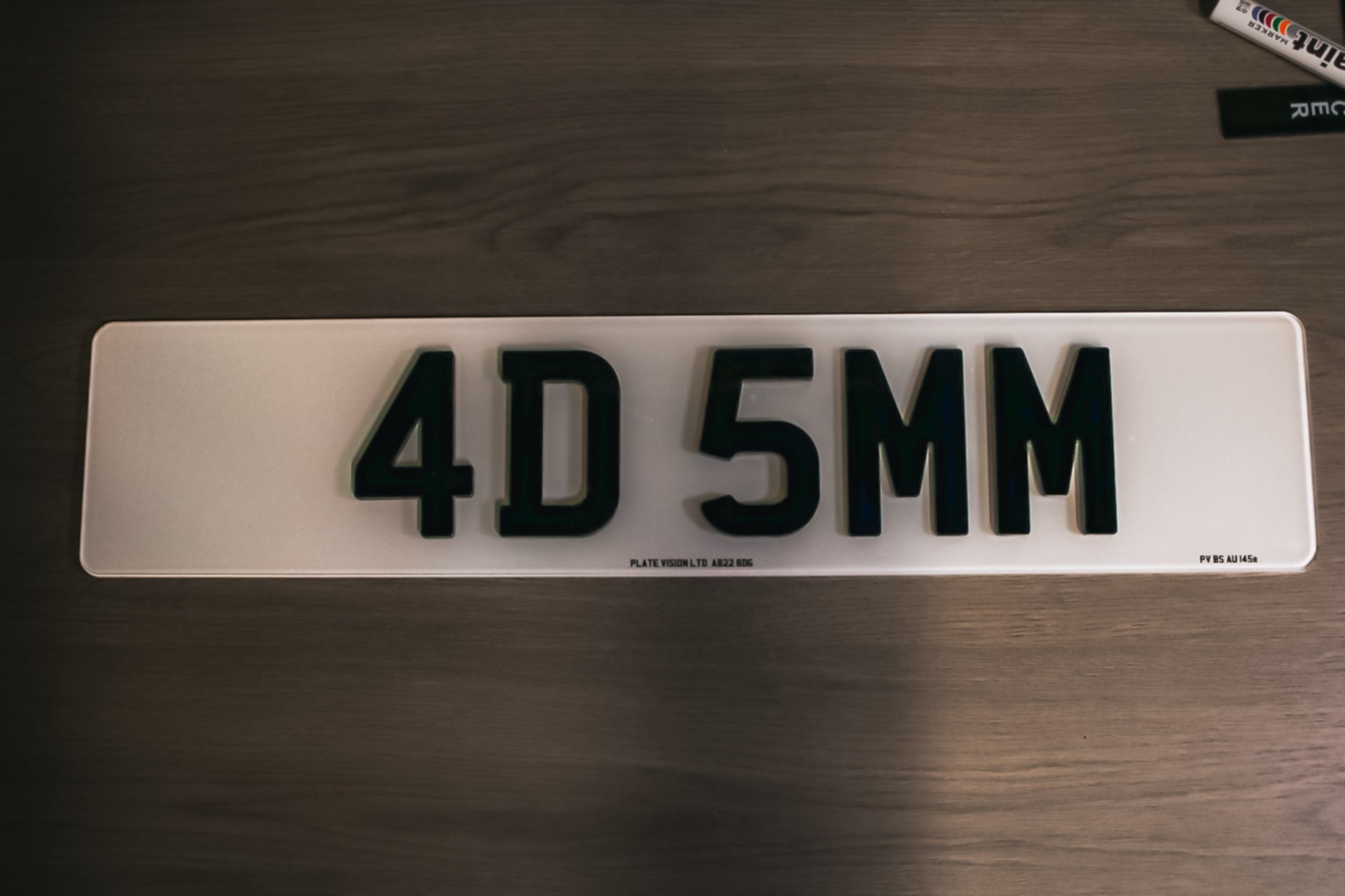 Road Legal 4D 5MM Number plates