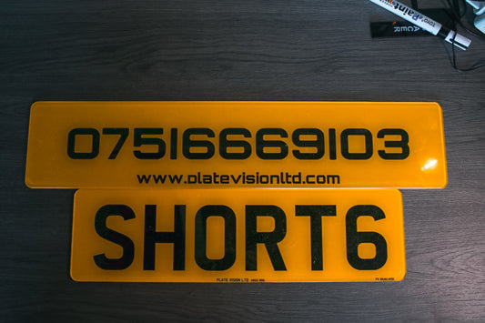 Short 6 Number Plates