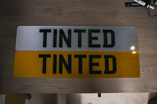 Tinted show plates custom UK