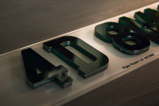 4D 8MM Number plates