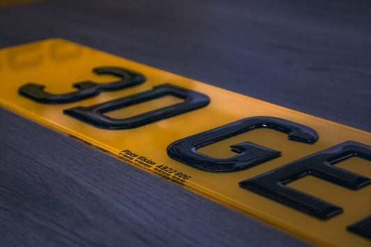 3D Gel Number plates