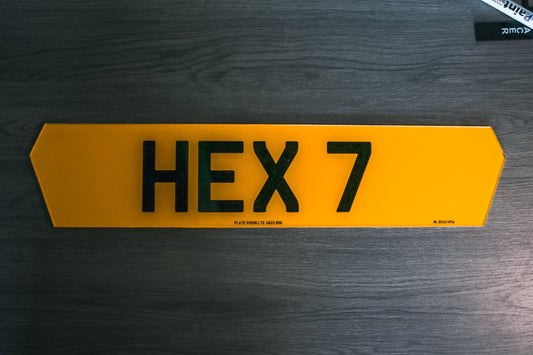 Hex 7 Digit Number Plate