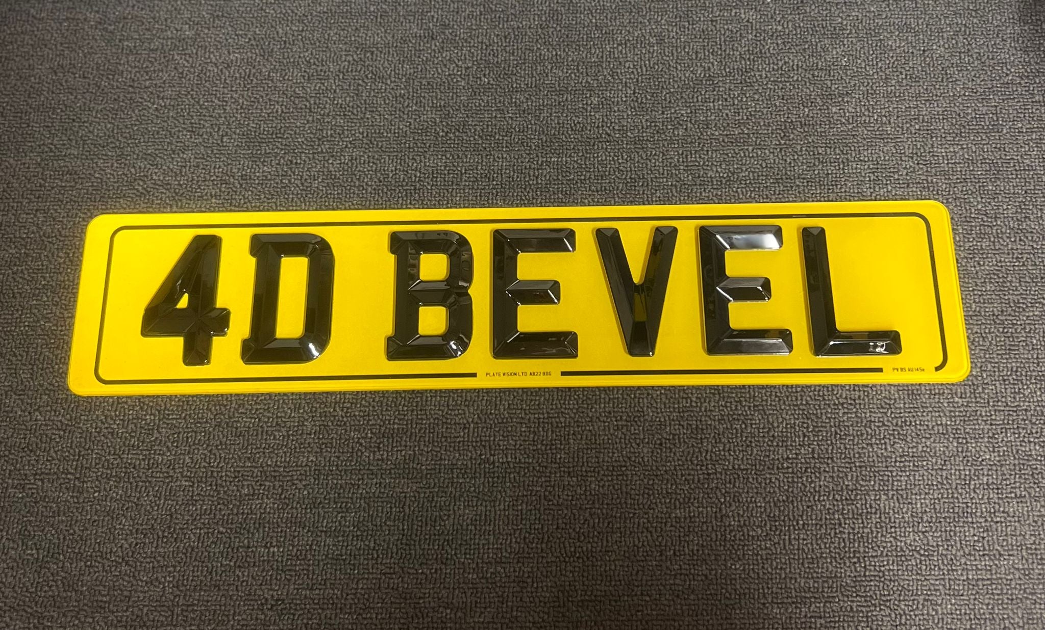 Road Legal 3mm Bevel Number plates