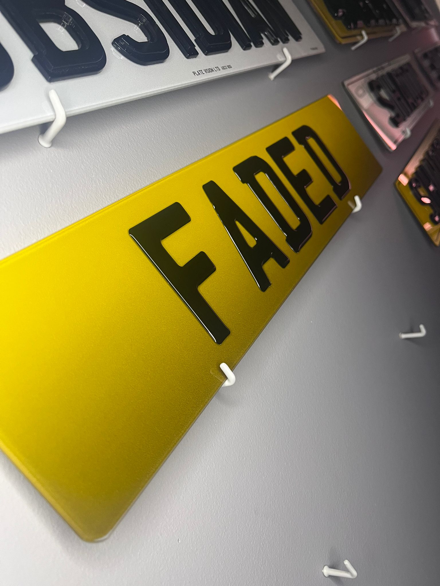 Faded Tint Number Plates UK | Gradient Show Plates (Non Road Legal) | Plate Vision
