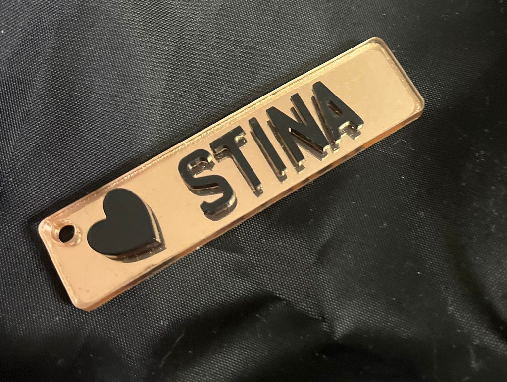 Bundle 4D Number Plate KeyChain