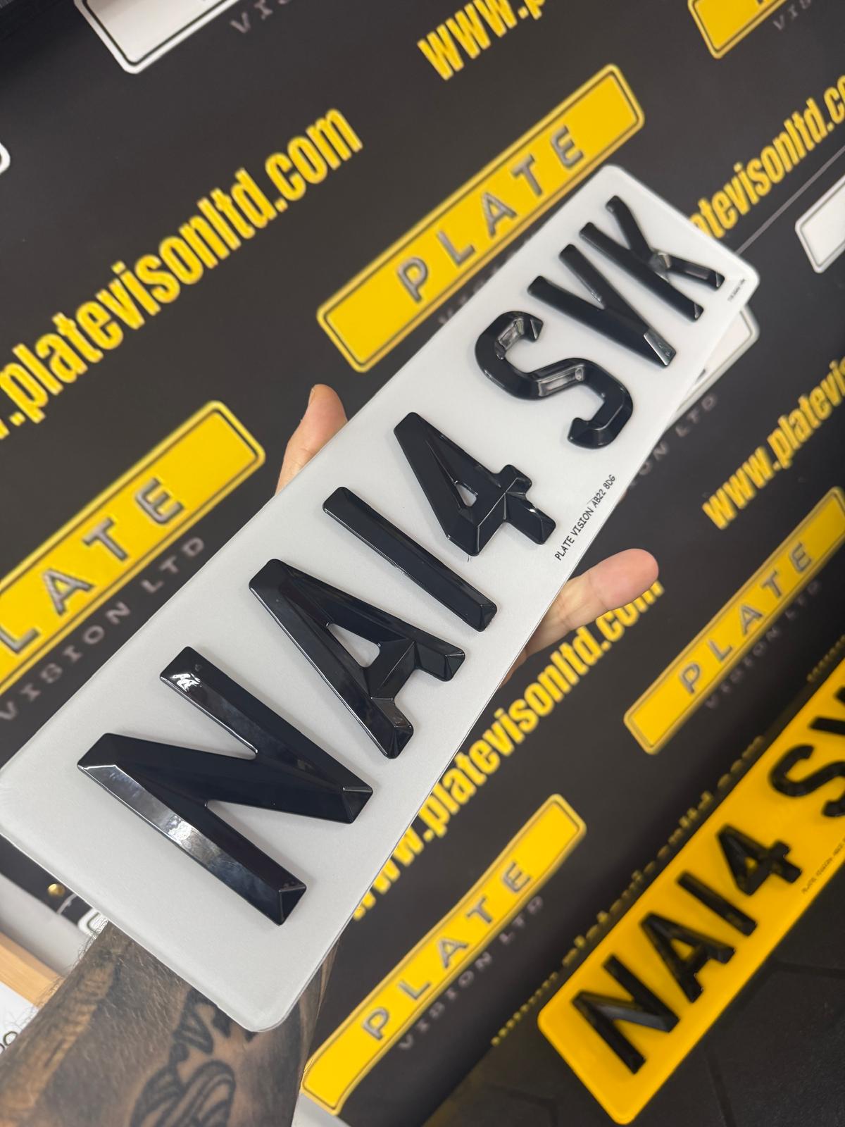 Road Legal Bevel Edge Number Plates UK | DVLA Approved | Plate Vision