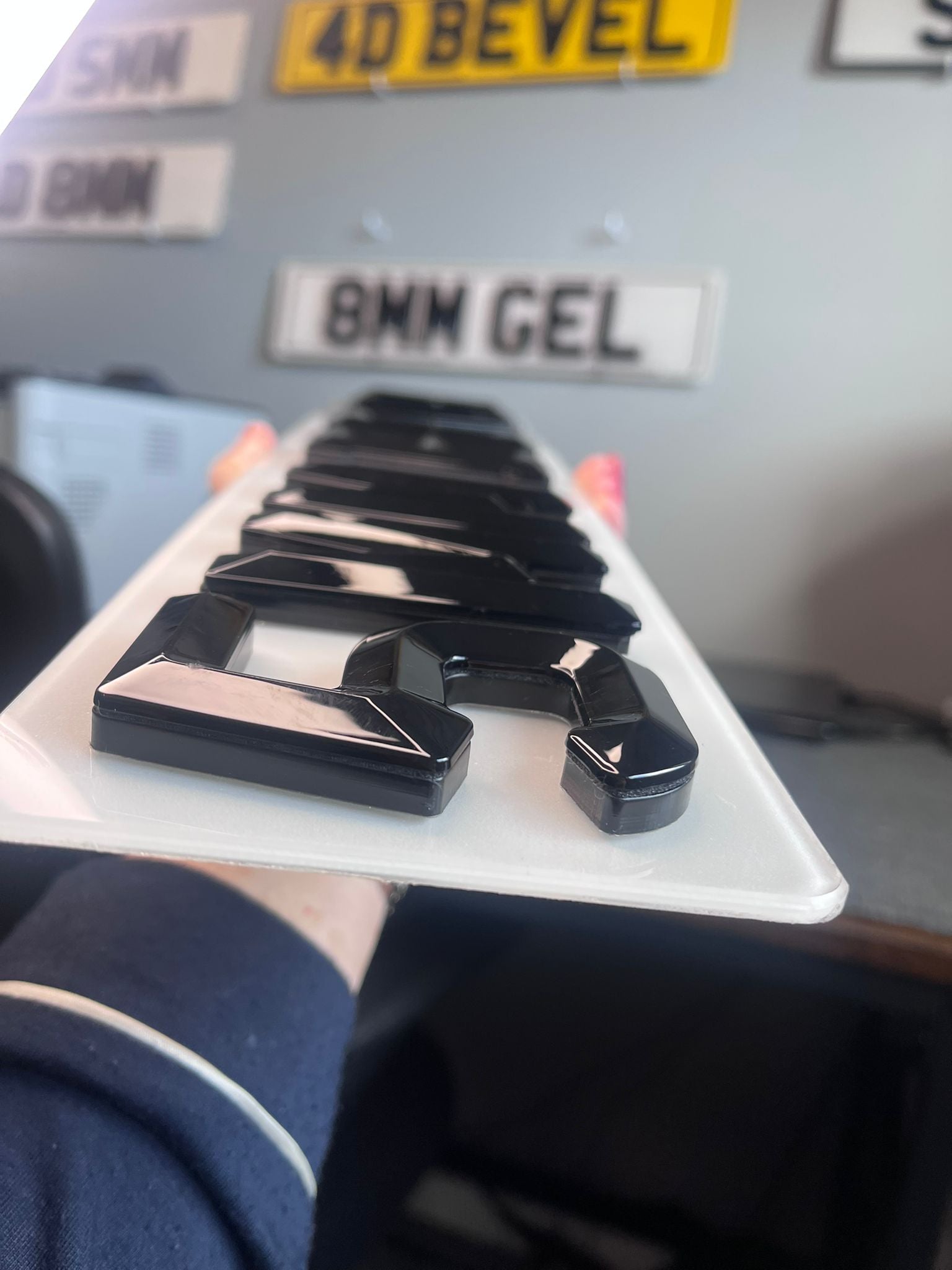 Road Legal 5mm Bevel Number plates