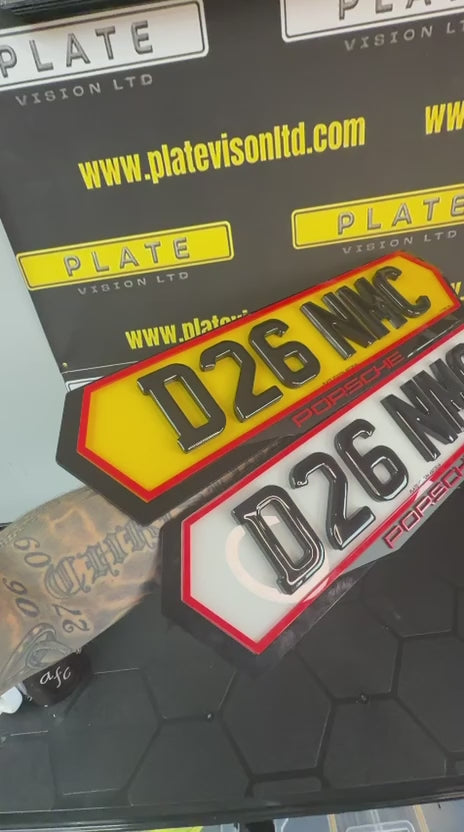 Elite Custom Number Plate Package UK | Premium Plate & Surround Kit | Plate Vision
