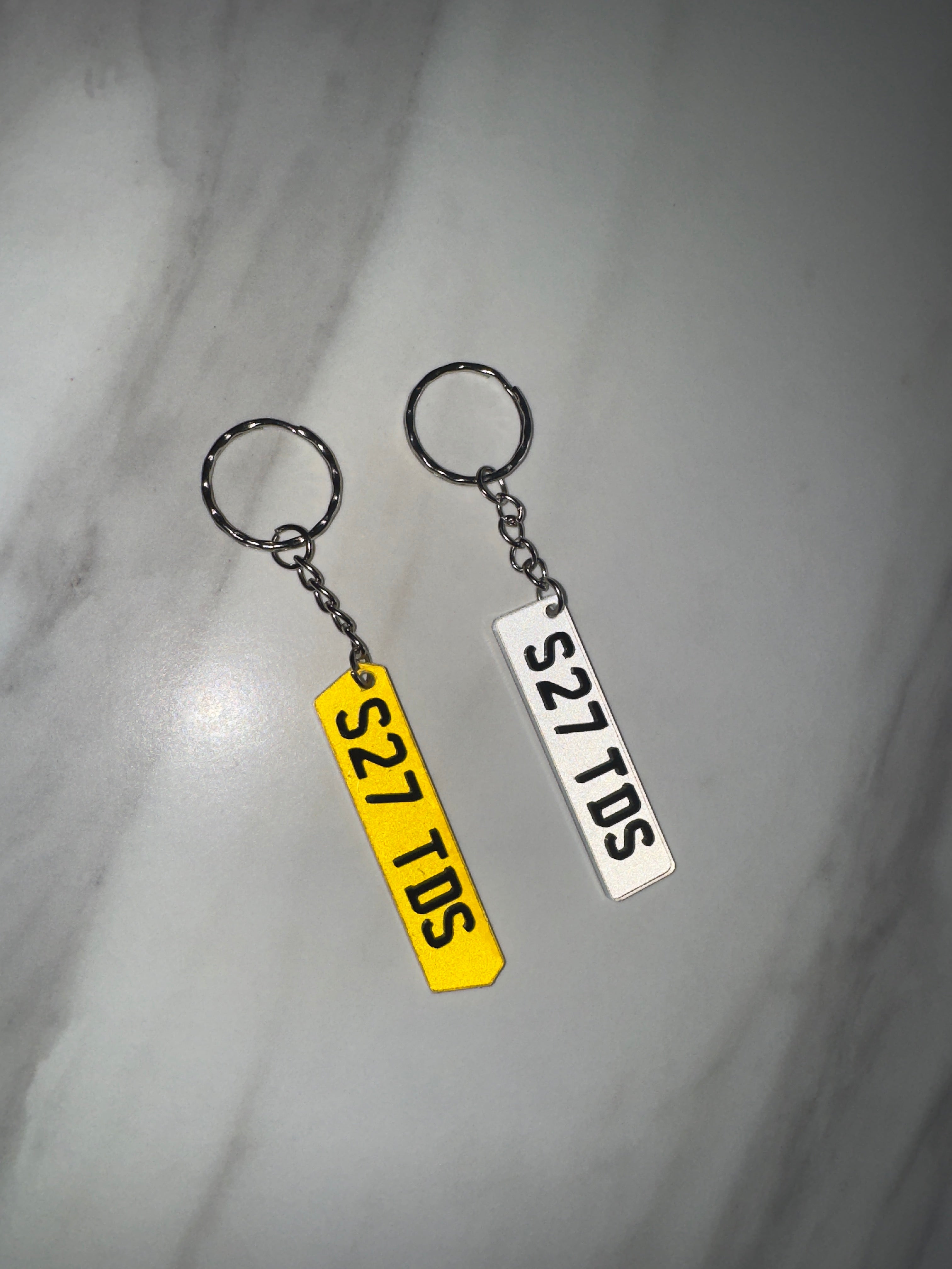 Bundle 4D Number Plate KeyChain