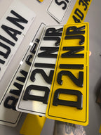 Road Legal 4D 8mm Gel Number Plates | DVLA Approved | Plate Vision