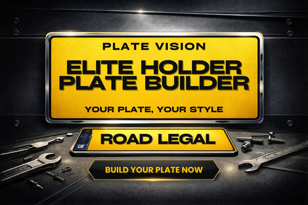 Elite Custom Number Plate Package UK | Premium Plate & Surround Kit | Plate Vision